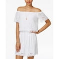 thumbnail image 1 of City Studios Juniors 2 Pc. Off The Shoulder Dress White 7, 1 of 1