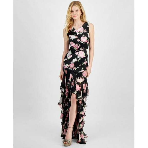 City Triangles Floral Sleeveless Cocktail Dress, Women's XS