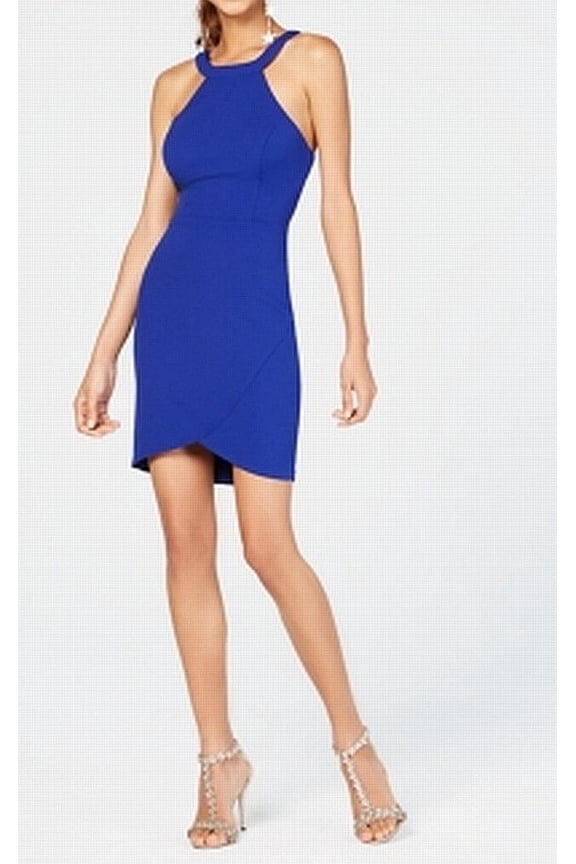 s Juniors Open Back Bodycon Dress Bright Royal 15