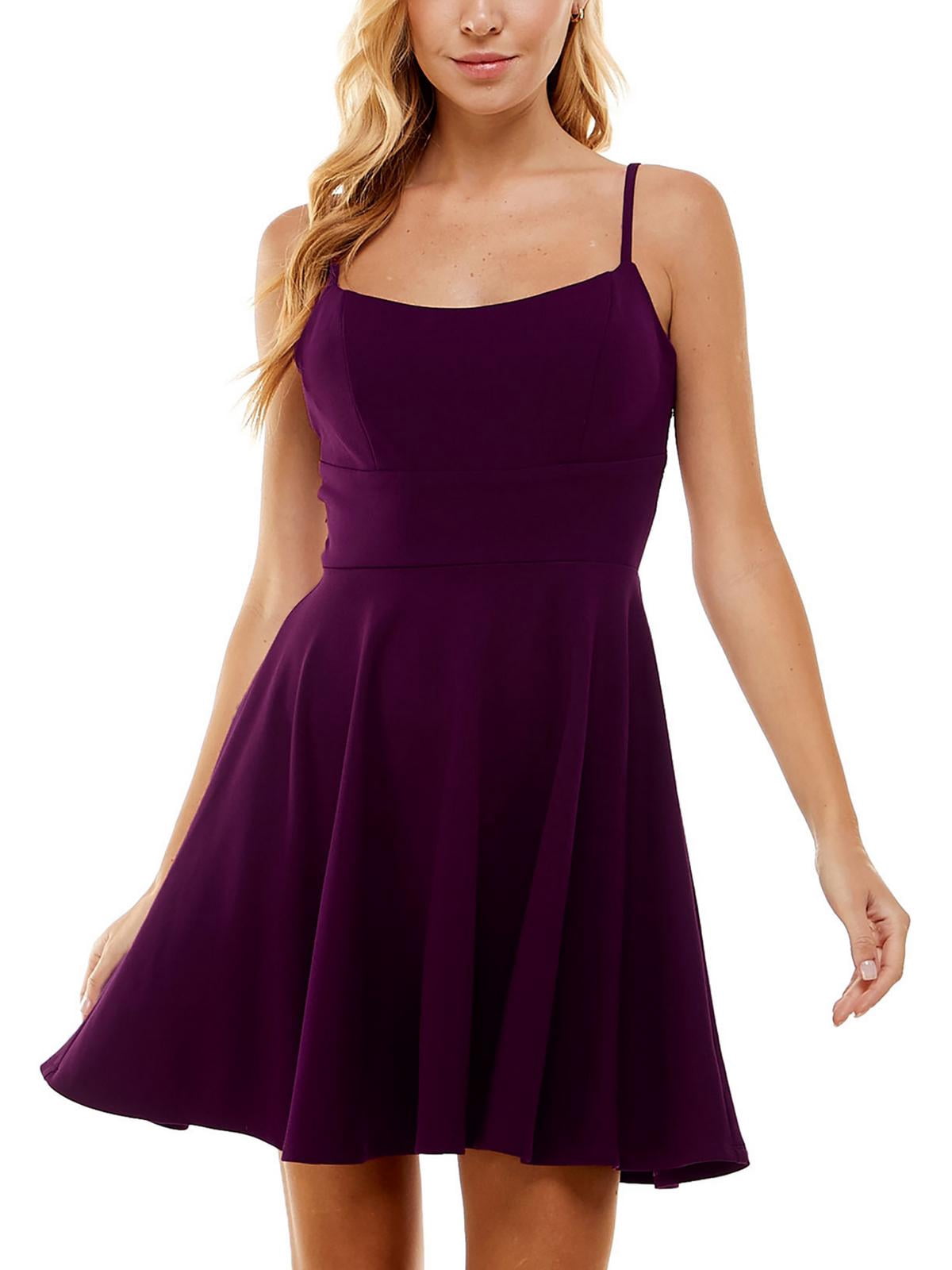 City Studios Womens Juniors Lace Mini Fit & Flare Dress - Walmart.com