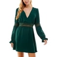 thumbnail image 1 of City Studio Womens Juniors Lace Trim  Mini Dress, 1 of 2