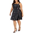 thumbnail image 1 of City Studios Womens Plus Party Mini Fit & Flare Dress, 1 of 2