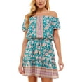 thumbnail image 1 of City Studios Womens Printed Short Mini Dress, 1 of 2