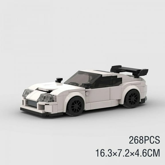 City Technical Speed Champions World Famous Car Building Blocks Racing Fast And Furious Moc Brick Vehicle A80 Supra V2 Toys Kid