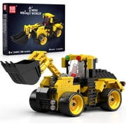 City Technik Wheel Loader Builidng Sets,Engineering Farm Vehicle Model Kits with Articulated Steering/Scoop 456PCS+