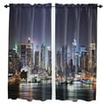thumbnail image 1 of City Tokyo Tower Night Building Cityscape Scenery Curtains in the Bedroom Living Room Hall Window Kitchen Decoration Drapes, 1 of 7