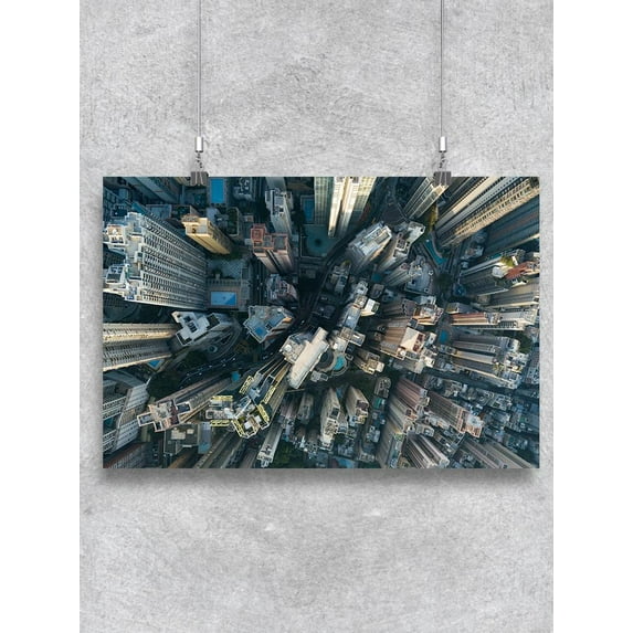 City Top View Of Skyscrapers Poster -Image by Shutterstock