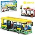 thumbnail image 1 of EXERCISE N PLAY City Town Center Bus Station Building Kit, 386 Pieces, 1 of 8