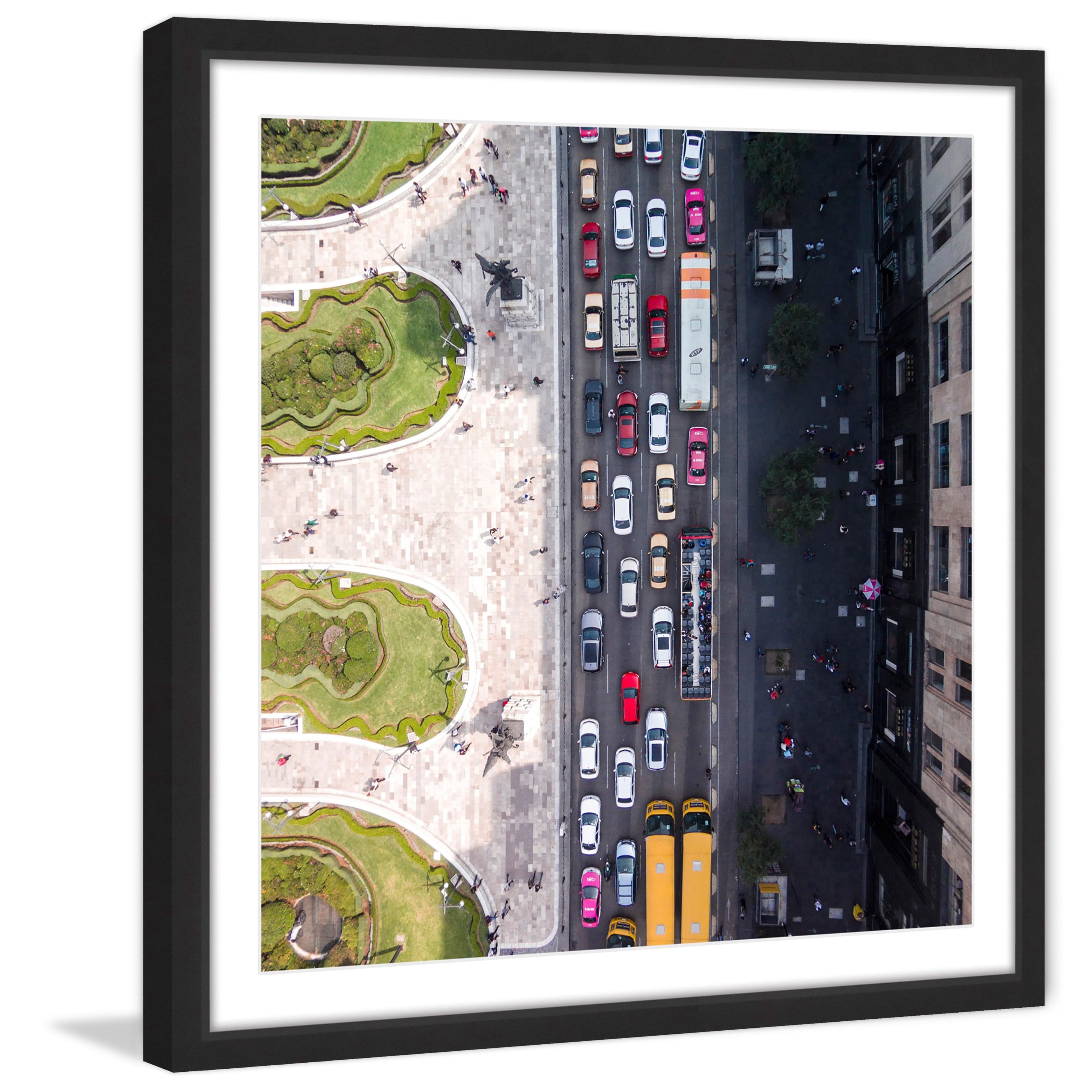 "City Traffic" Framed Painting Print