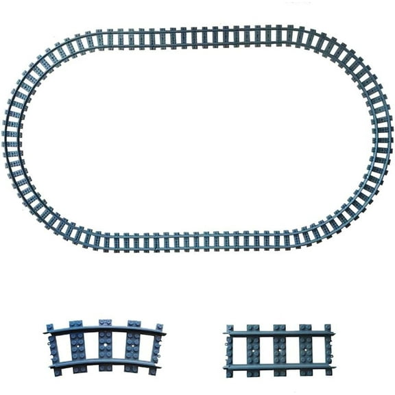 City Train Tracks Non-Powered City Railroad 24pcs Compatible Major Brands Building Block Toy Gifts