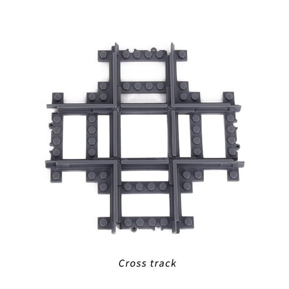 City Trains Flexible Tracks Forked Straight Curved Soft Rails Track Switch Building Block Bricks Kids DIY High-tech Creative Toy