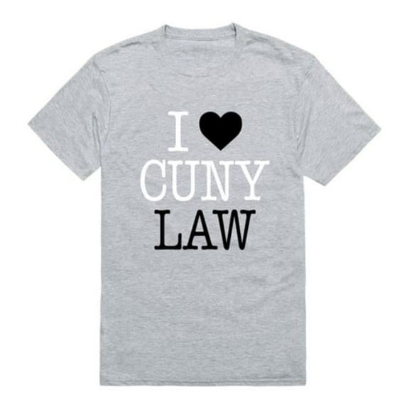 City University of New York School of Law I Love T-Shirt, Heather Grey - Medium