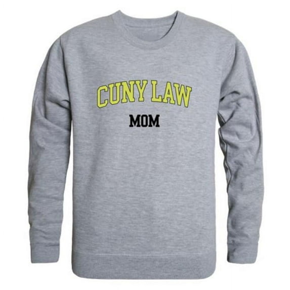 City University of New York School of Law Mom Crewneck Sweatshirt, Heather Grey - Medium