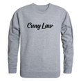 thumbnail image 1 of City University of New York School of Law Script Crewneck Sweatshirt, Heather Grey - Large, 1 of 1