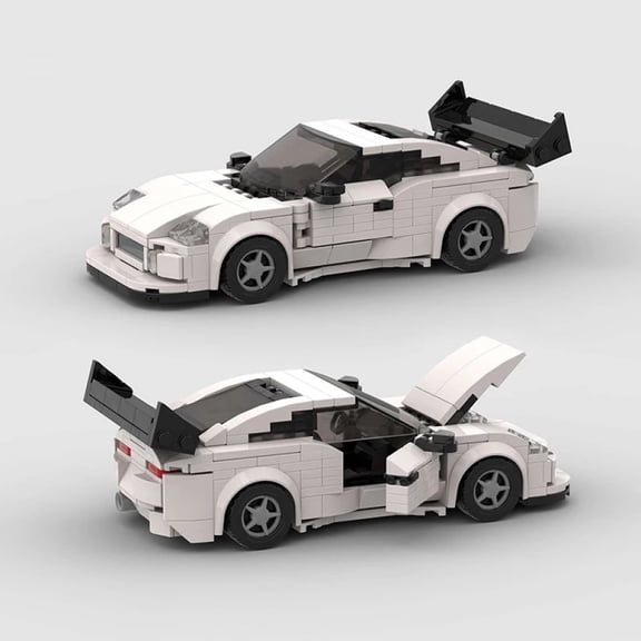 City Vehicle Speed Champions Sport Car Rally MOC Fast & Furious1 MK4 Supra Building Blocks Supercar Racing Road Toys Kids Gift