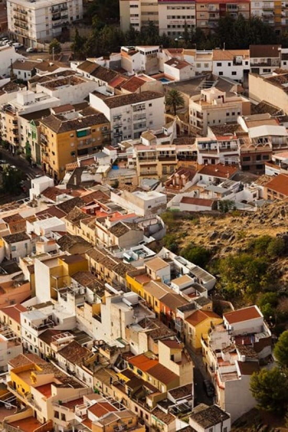City View From Cerro de Santa Catalina Jaen Spain Canvas Art - Walter Bibikow DanitaDelimont (18 x 24)
