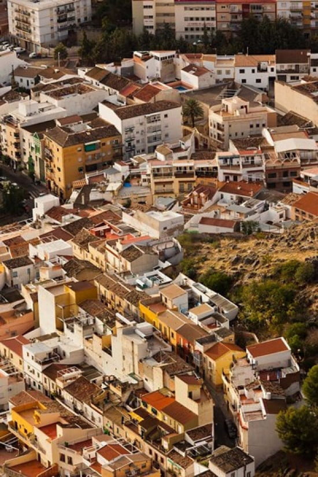 City View From Cerro de Santa Catalina Jaen Spain Canvas Art - Walter Bibikow DanitaDelimont (25 x 38)