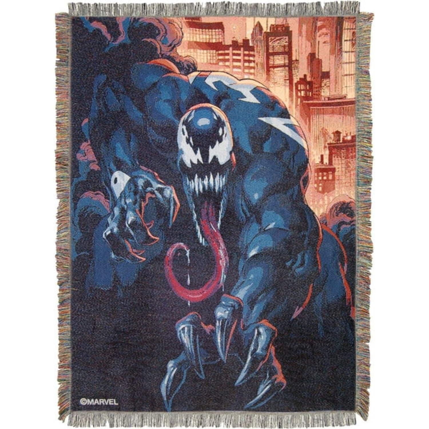 Holiday City Multicolor Polyester Tapestry Throw Blanket