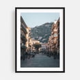 thumbnail image 1 of City and Mountains, Maiori - Maiori Campania Italy Photography Black Framed Wall Art Print 30 x 40 inches, 1 of 7