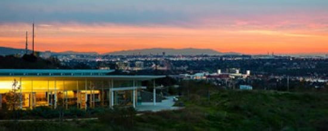 City at Dusk Baldwin Hills Scenic Overlook Culver City Los Angeles County California USA Canvas Art - Panoramic Images (15 x 6)