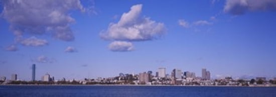 City at the waterfront Boston Massachusetts USA Canvas Art - Panoramic Images (36 x 13)