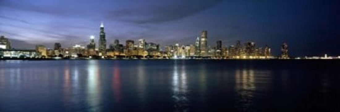 City at the waterfront Chicago Cook County Illinois USA Canvas Art - Panoramic Images (18 x 6)