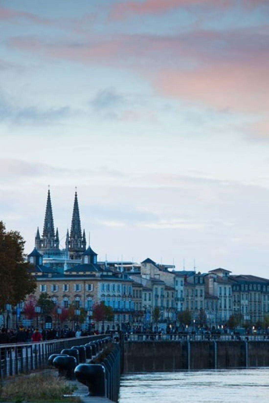 City at the waterfront Garonne River Bordeaux Gironde Aquitaine France Canvas Art - Panoramic Images (24 x 36)