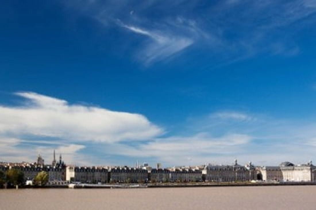 City at the waterfront Garonne River Bordeaux Gironde Aquitaine France Canvas Art - Panoramic Images (36 x 24)