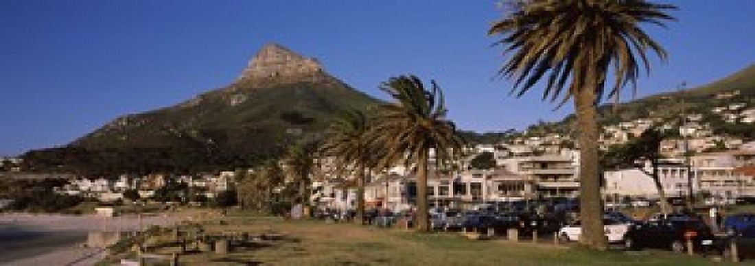 City at the waterfront Lions Head Camps Bay Cape Town Western Cape Province South Africa Canvas Art - Panoramic Images (18 x 7)