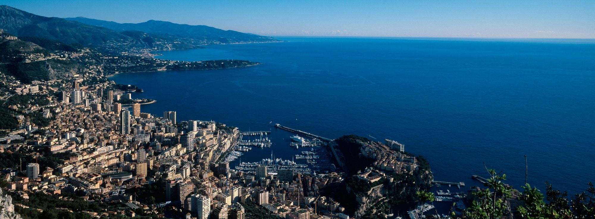 City at the waterfront Monte Carlo Monaco Canvas Art - Panoramic Images (27 x 9)