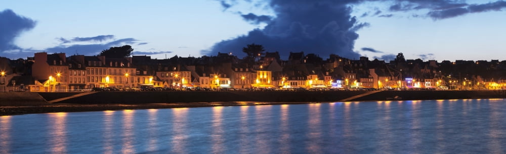 City at the waterfront Rade de Brest Finistere Brittany France Canvas Art - Panoramic Images (36 x 12)