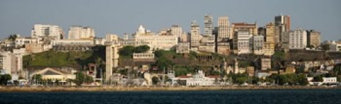 City at the waterfront Salvador Bahia Brazil Canvas Art - Panoramic Images (38 x 12)