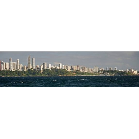 City at the waterfront, Salvador, Bahia, Brazil Poster Print (20 x 5)