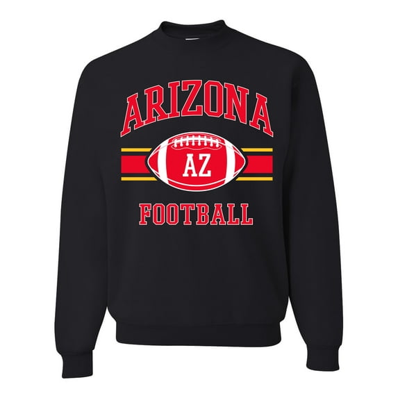 City of Arizona ARI American Football Fantasy Fan Sports Unisex Crewneck Graphic Sweatshirt, Black, Small