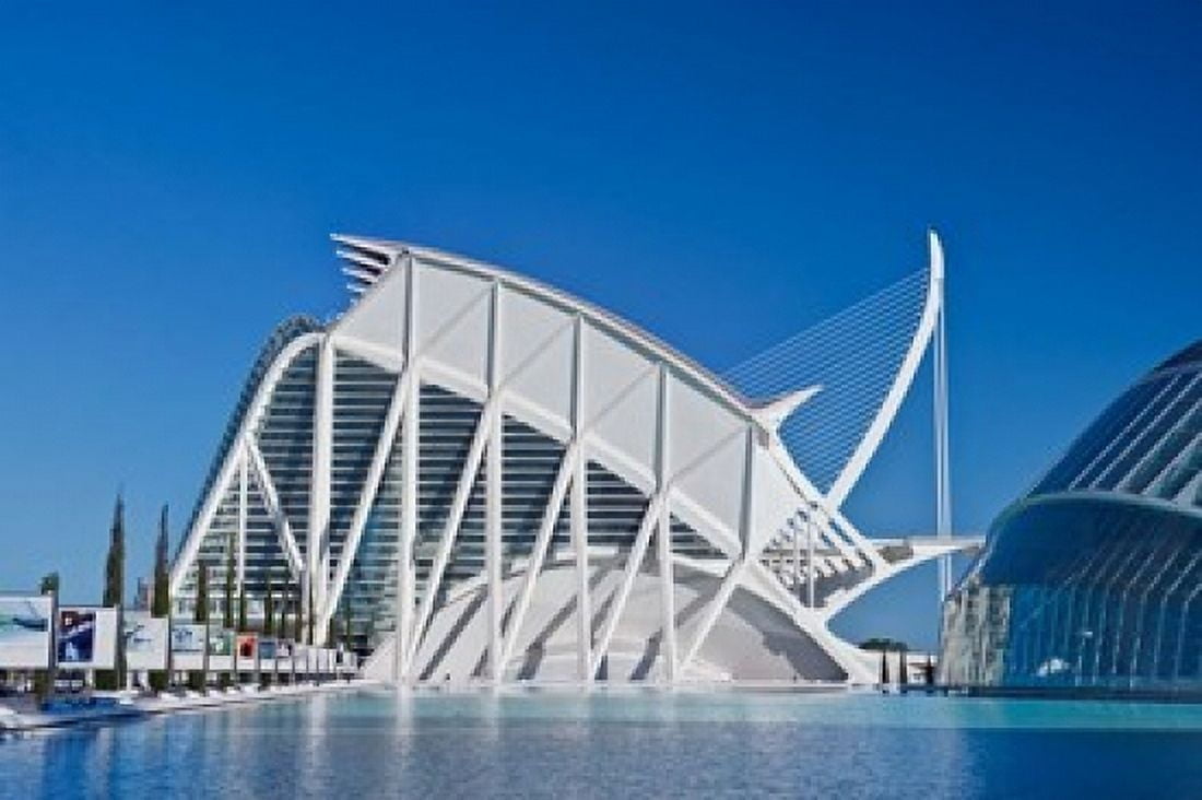 City of Arts and Sciences Valencia Spain Canvas Art - Rob Tilley DanitaDelimont (29 x 19)