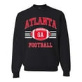thumbnail image 1 of City of Atlanta ATL American Football Fantasy Fan Sports Unisex Crewneck Graphic Sweatshirt, Black, 3XL, 1 of 3
