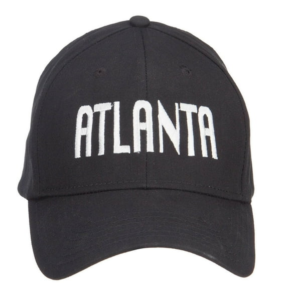 City of Atlanta Embroidered Cotton Cap - Black OSFM