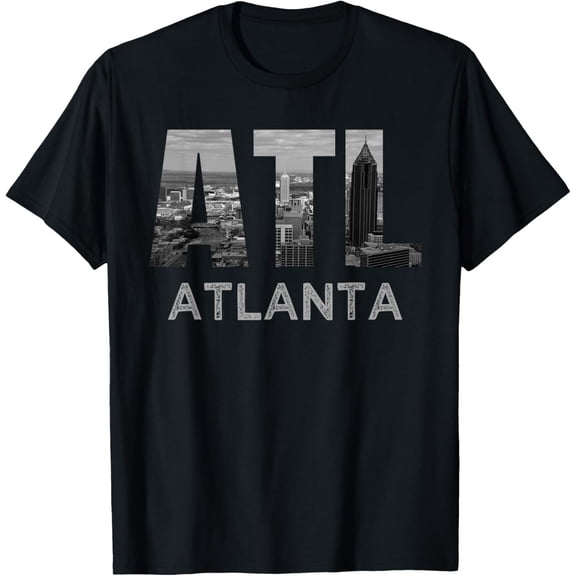 City of Atlanta Georgia Skyline Cityscape Downtown ATL Home T-Shirt