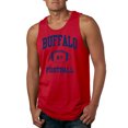 thumbnail image 1 of City of Buffalo BUF American Football Fantasy Fan | Mens Sports Graphic Tank Top, Red, Large, 1 of 4