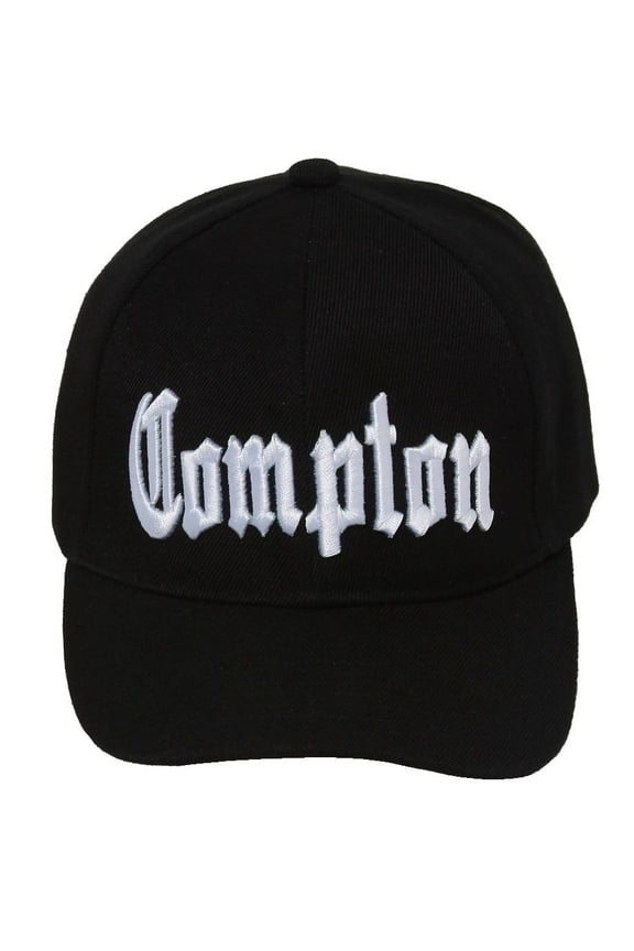 City of Compton Hat Cap 3D Embroidery - Black w/ Sunglasses