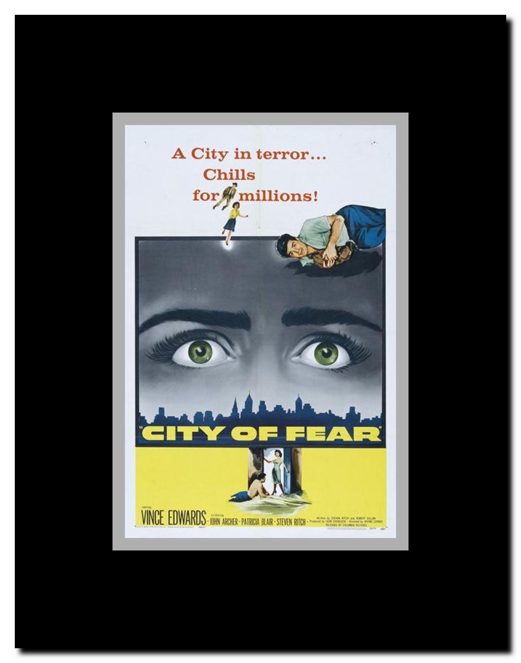 City of Fear Framed Movie Poster