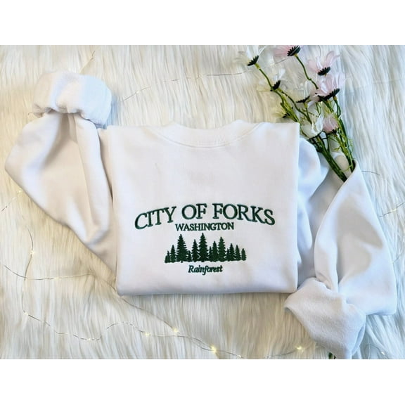 City of Forks Embroidered Sweatshirt
