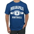 thumbnail image 1 of City of Indianapolis IND American Football Fantasy Fan Sports Men's Graphic T-Shirt, Royal, 4XL, 1 of 3