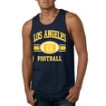 thumbnail image 1 of City of Los Angeles LAC American Football Fantasy Fan Sports Mens Graphic Tank Top, Navy, Large, 1 of 3