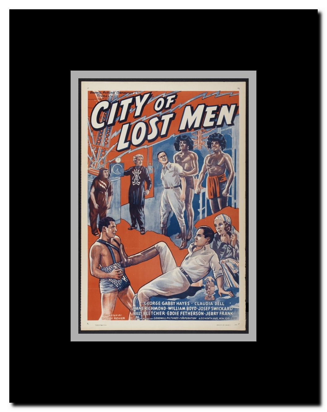 City of Lost Men Framed Movie Poster
