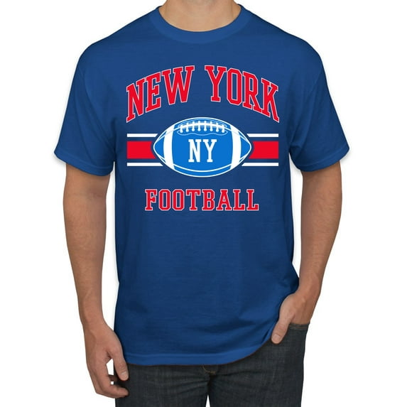 City of New York NYG American Football Fantasy Fan Sports Men's Graphic T-Shirt, Royal, 2XL