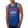 thumbnail image 1 of City of New York NYG American Football Fantasy Fan Sports Mens Graphic Tank Top, Royal, Large, 1 of 3
