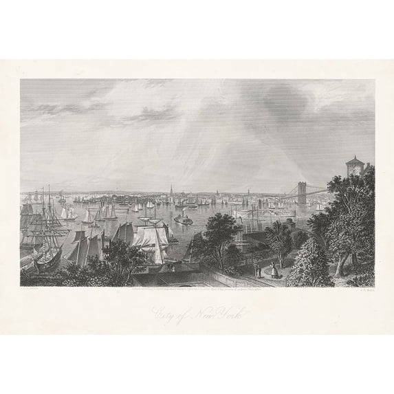 City of York Poster Print - William Cullen Bryant