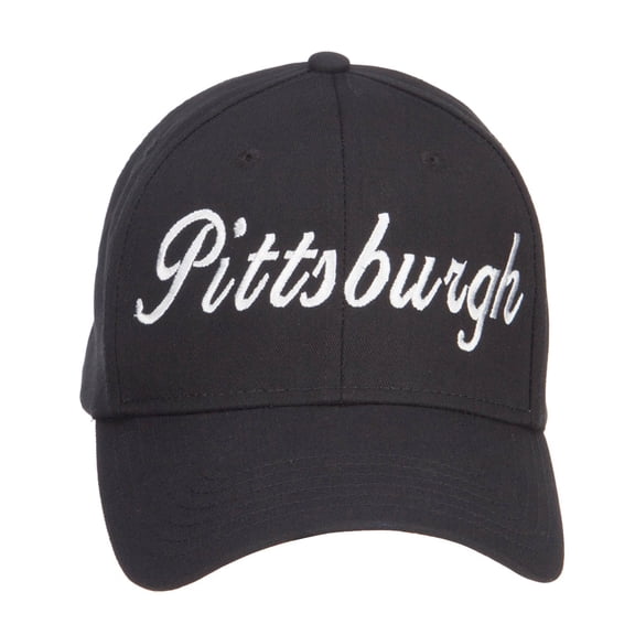 City of Pittsburgh Embroidered Cotton Cap - Black OSFM