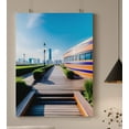 thumbnail image 1 of City of Reflections - City Scene Canvas Wall Art, 1 of 2